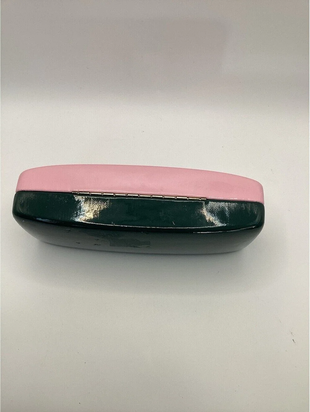 Kate Spade Pink/Green Clam Shell Eyeglass Case